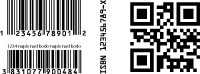 Primer črtne kode oziroma etikete s kodami EAN13
